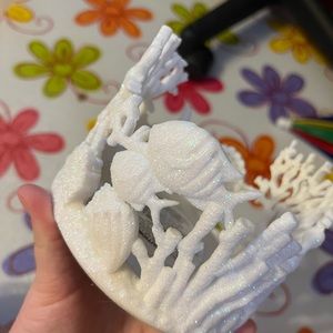 bath and body works glittery beach candle holder